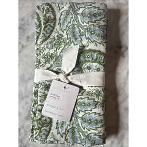 POTTERY BARN (4) KARINA PAISLEY NAPKINS 20"x20" 100% COTTON NWT